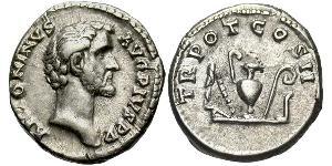 1 Denarius 羅馬帝國 銀 Antoninus Pius  (86-161)