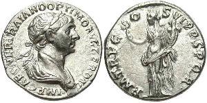 1 Denarius 羅馬帝國 銀 Trajan (53-117)