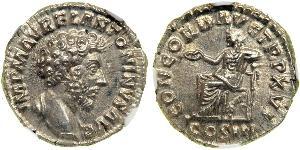 1 Denarius 羅馬帝國 銀 Marcus Aurelius (121-180)