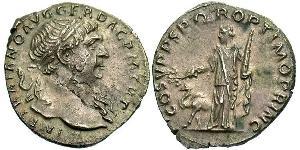 1 Denarius 羅馬帝國 銀 Trajan (53-117)