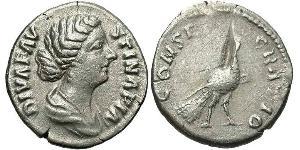 1 Denarius 羅馬帝國 銀 Faustina II (130-175)