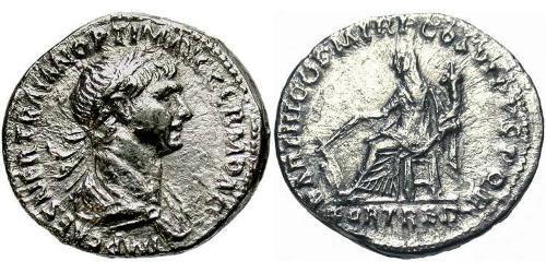 1 Denarius 羅馬帝國 銀 Trajan (53-117)