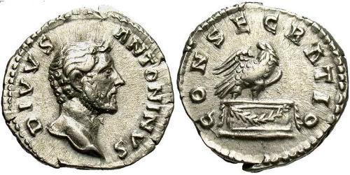 1 Denarius 羅馬帝國 銀 Antoninus Pius  (86-161)