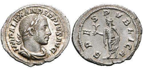 1 Denarius 羅馬帝國 銀 亚历山大·塞维鲁 (208-235)