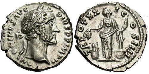 1 Denarius 羅馬帝國 銀 Antoninus Pius  (86-161)
