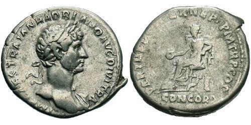 1 Denarius 羅馬帝國 銀 哈德良