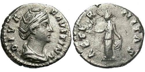 1 Denarius 羅馬帝國 銀 大福斯蒂娜