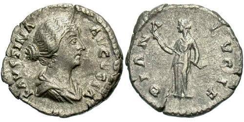 1 Denarius 羅馬帝國 銀 Faustina II (130-175)