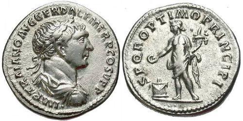 1 Denarius 羅馬帝國 銀 Trajan (53-117)