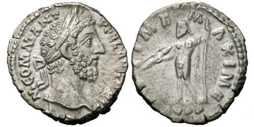 1 Denarius 羅馬帝國 銀 康茂德
