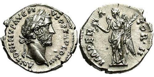 1 Denarius 羅馬帝國 銀 Antoninus Pius  (86-161)