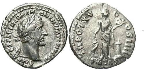 1 Denarius 羅馬帝國 銀 Antoninus Pius  (86-161)