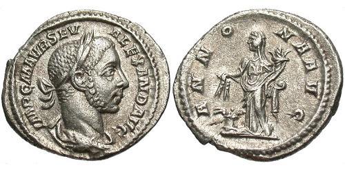 1 Denarius 羅馬帝國 銀 亚历山大·塞维鲁 (208-235)