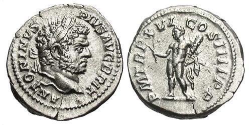 1 Denarius 羅馬帝國 銀 Caracalla (188-217)