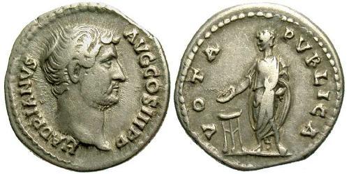 1 Denarius 羅馬帝國 銀 哈德良