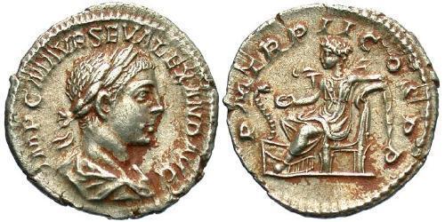 1 Denarius 羅馬帝國 銀 亚历山大·塞维鲁 (208-235)