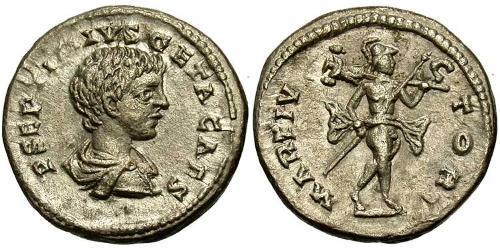 1 Denarius 羅馬帝國 銀 塞普提米乌斯·盖塔
