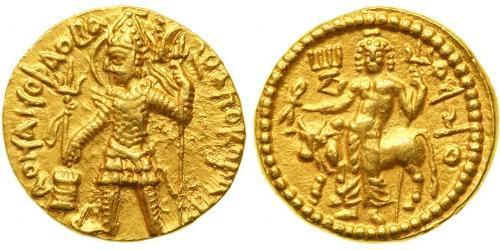 1 Denaro Impero Kusana (60-375) Oro Vasudeva I