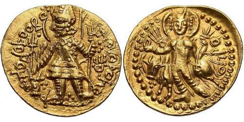 1 Denaro Impero Kusana (60-375) Oro Vasudeva I