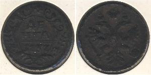 1 Denga Imperio ruso (1720-1917) Cobre Isabel I (1709-1762)