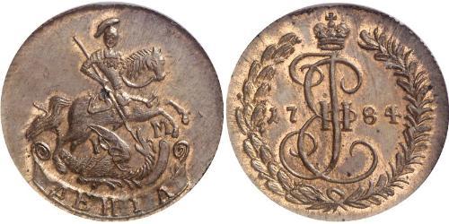 1 Denga Impero russo (1720-1917) Rame Caterina II (1729-1796)