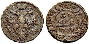 1 Denga 俄罗斯帝国 (1721 - 1917) 銅 Jelisaweta I Petrowna (1709-1762)