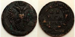 1 Denga 俄罗斯帝国 (1721 - 1917) 銅 Jelisaweta I Petrowna (1709-1762)
