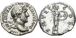 1 Denier Empire romain (27BC-395) Argent Hadrien (76 - 138) 