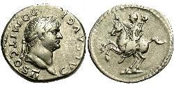 1 Denier Empire romain (27BC-395) Argent Domitien (51-96)