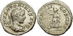 1 Denier Empire romain (27BC-395) Argent Héliogabale (203-222)