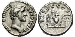 1 Denier Empire romain (27BC-395) Argent Antonin le Pieux  (86-161)