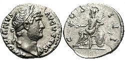 1 Denier Empire romain (27BC-395) Argent Hadrien (76 - 138) 