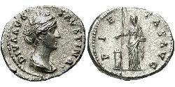 1 Denier Empire romain (27BC-395) Argent Faustine l