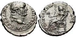 1 Denier Empire romain (27BC-395) Argent Vespasien (9-79)