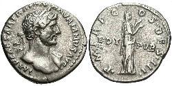 1 Denier Empire romain (27BC-395) Argent Hadrien (76 - 138) 