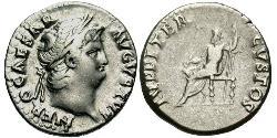 1 Denier Empire romain (27BC-395) Argent Néron (37- 68)