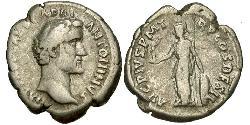 1 Denier Empire romain (27BC-395) Argent Antonin le Pieux  (86-161)