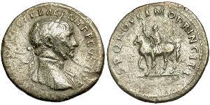 1 Denier Empire romain (27BC-395) Argent Trajan (53-117)