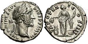 1 Denier Empire romain (27BC-395) Argent Antonin le Pieux  (86-161)