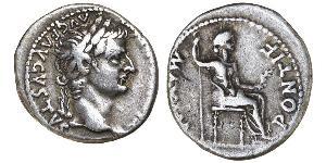 1 Denier Empire romain (27BC-395) Argent Tiberius Claudius Nero (42 BC-37)