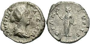 1 Denier Empire romain (27BC-395) Argent Faustina II (130-175)