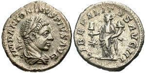 1 Denier Empire romain (27BC-395) Argent Héliogabale (203-222)