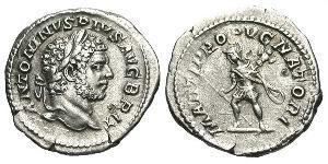 1 Denier Empire romain (27BC-395) Argent Caracalla (188-217)