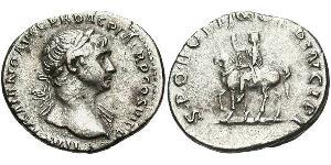 1 Denier Empire romain (27BC-395) Argent Trajan (53-117)