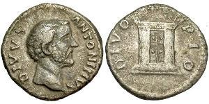 1 Denier Empire romain (27BC-395) Argent Antonin le Pieux  (86-161)