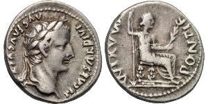1 Denier Empire romain (27BC-395) Argent Tiberius Claudius Nero (42 BC-37)