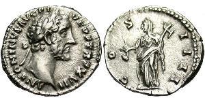 1 Denier Empire romain (27BC-395) Argent Antonin le Pieux  (86-161)