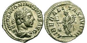 1 Denier Empire romain (27BC-395) Argent Héliogabale (203-222)