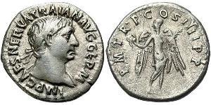 1 Denier Empire romain (27BC-395) Argent Trajan (53-117)