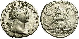 1 Denier Empire romain (27BC-395) Argent Trajan (53-117)